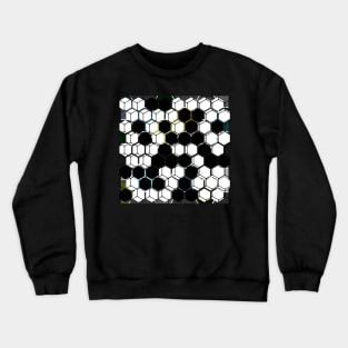 Abstract Black And White Crewneck Sweatshirt